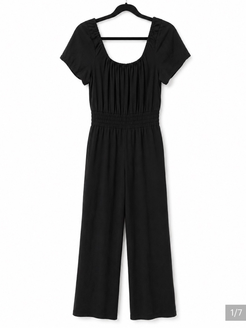 Smash + Tess Cleo Wide Leg Romper in Black